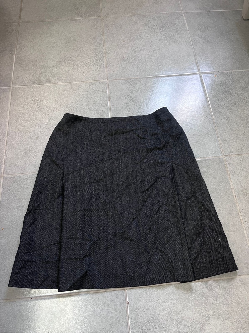 Ann Taylor Black wool A-Line Skirt